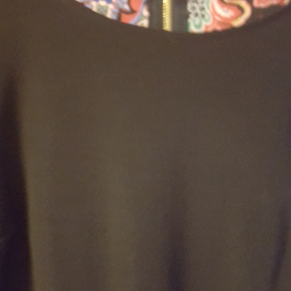 INC black reversible dress with bell sleeves - Picture 3 of 4